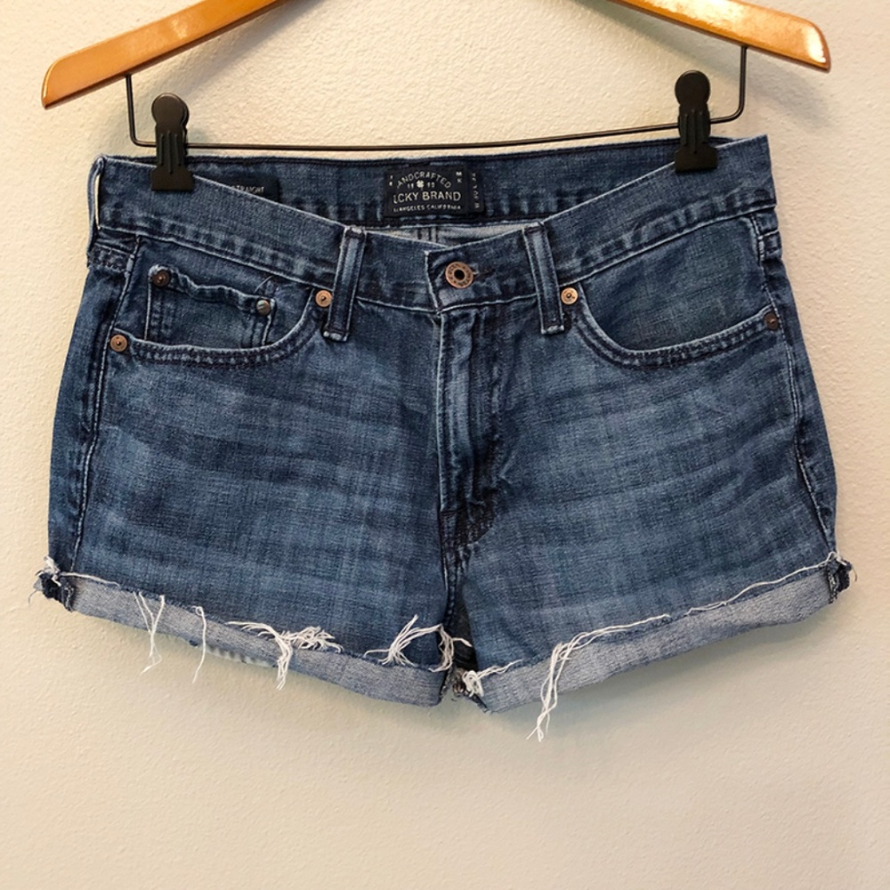 Lucky Brand | High Rise Cutoff Jean Shorts